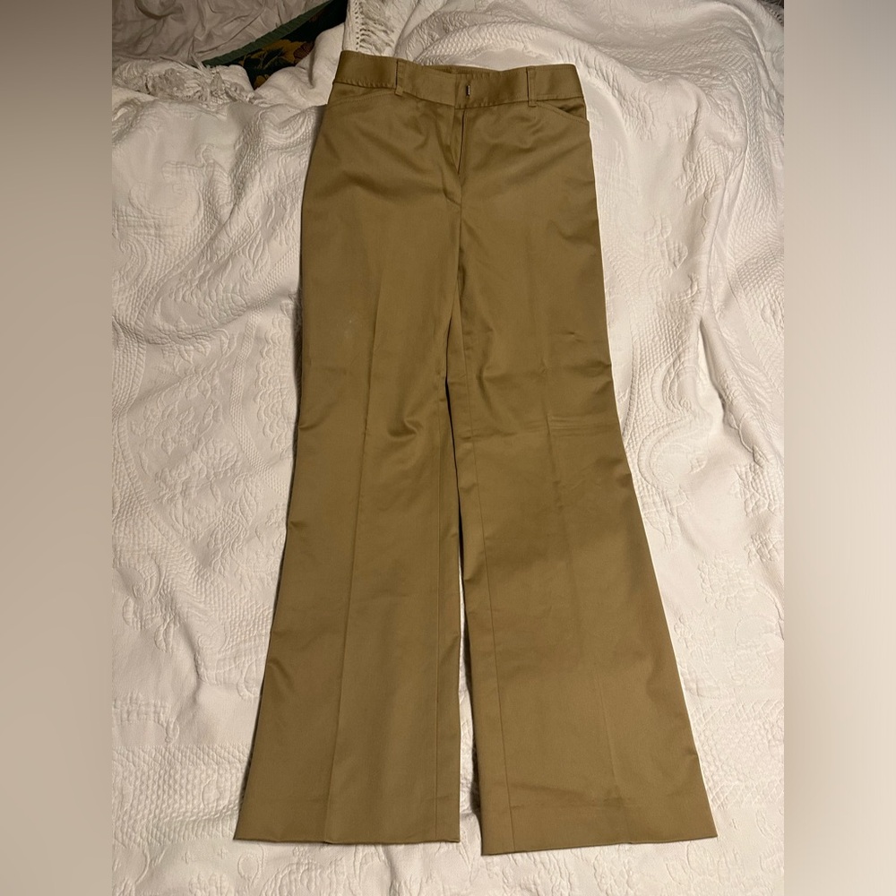 NWT Ann Taylor khaki wide leg dress pants size 2